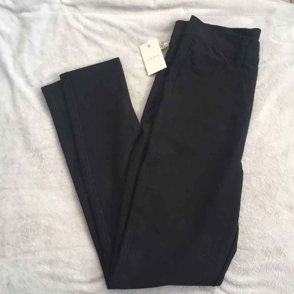Forever 21 knit pants size small black NWT